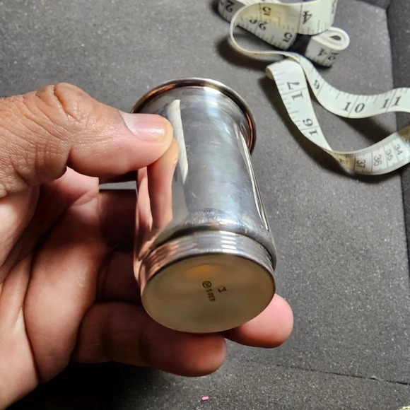 Vintage Norwegian 830S Silver Small Cup Hall Marked On Bottom 33 Grams - Picture 3 of 8